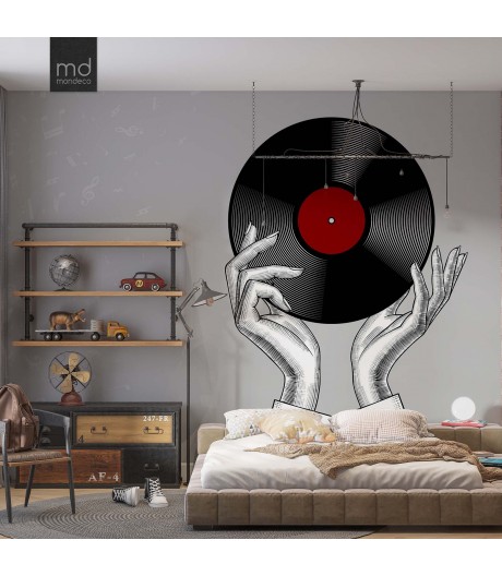 Бесшовные фотообои Музыкальная пластинка (арт. muz01), Mondeco