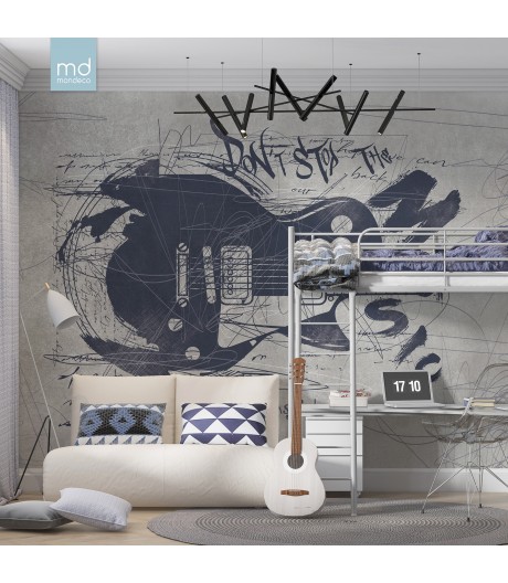 Бесшовные обои Гитара (арт. muz03), Mondeco