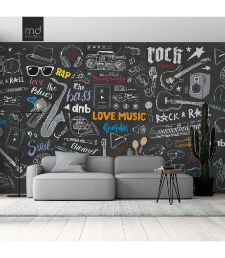 Бесшовные обои Love music (арт. muz06), Mondeco