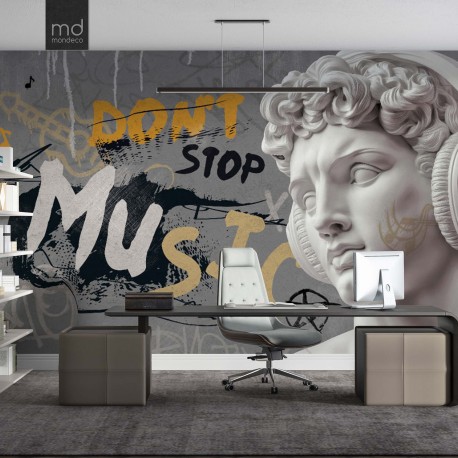 Бесшовные обои Давид don't stop music (арт. muz07), Mondeco