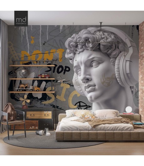 Бесшовные обои Давид don't stop music (арт. muz07), Mondeco