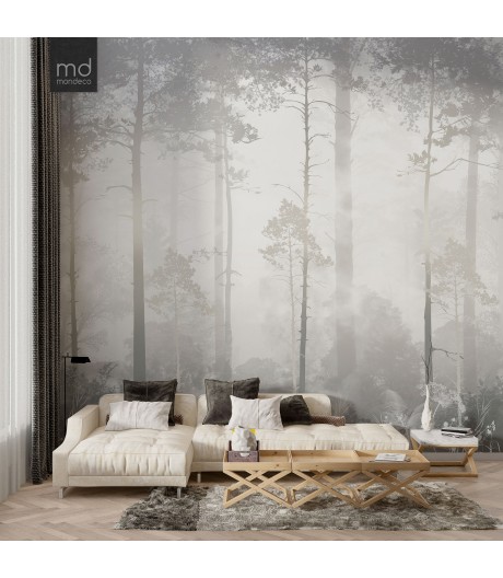 Бесшовные обои Утренний Лес (арт. prw02), Mondeco