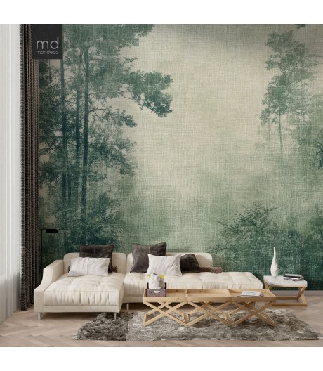 Бесшовные обои Зеленый лес (арт. prw12), Mondeco
