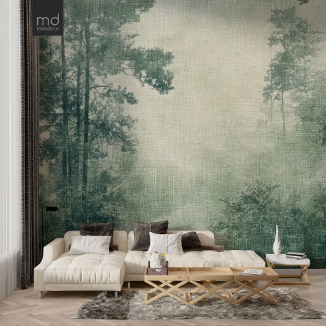 Бесшовные обои Зеленый лес (арт. prw12), Mondeco