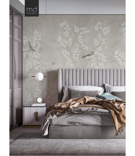 Бесшовные обои Птицы в саду (арт. zh03), Mondeco