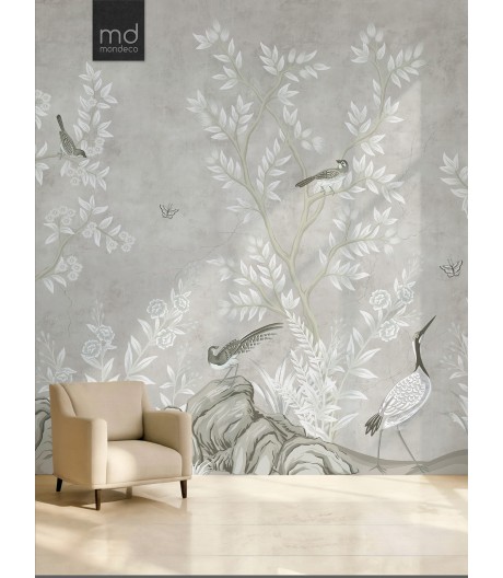 Бесшовные обои Птицы в саду (арт. zh03), Mondeco