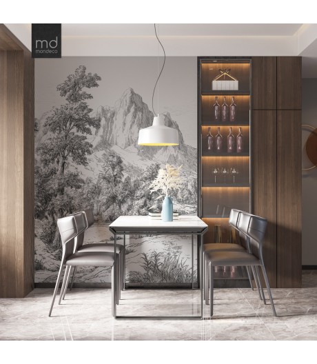 Бесшовные обои Горный пейзаж (арт. prw26), Mondeco