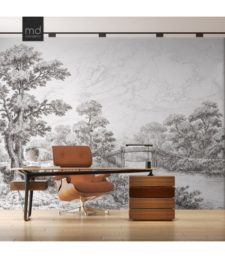 Бесшовные обои Лесной берег (арт. prw30),Mondeco