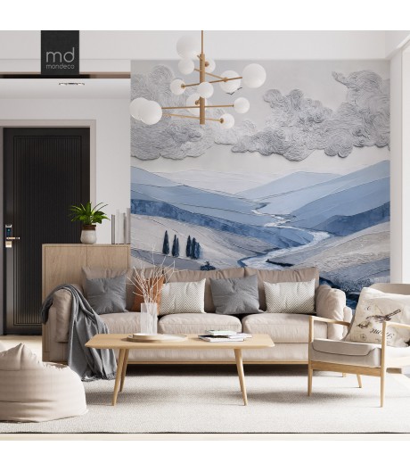 Бесшовные обои Горный ручей (арт. prw21),Mondeco