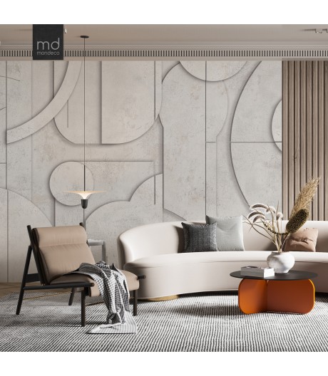 Бесшовные обои Тени и Линии (арт. geo12), Mondeco