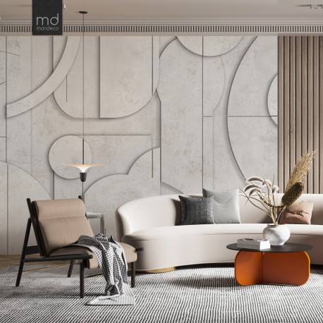 Бесшовные обои Тени и Линии (арт. geo12), Mondeco