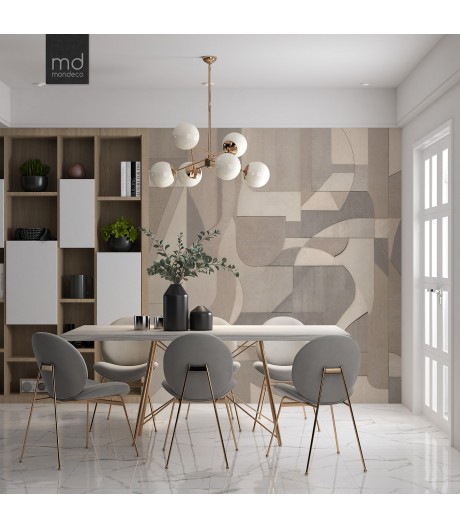 Бесшовные обои Дерево и формы (арт. der03), Mondeco