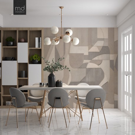 Бесшовные обои Дерево и формы (арт. der03), Mondeco