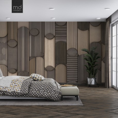Бесшовные обои Линии дерева (арт. der04), Mondeco