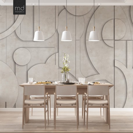 Бесшовные обои Тени и Линии (арт. geo12), Mondeco