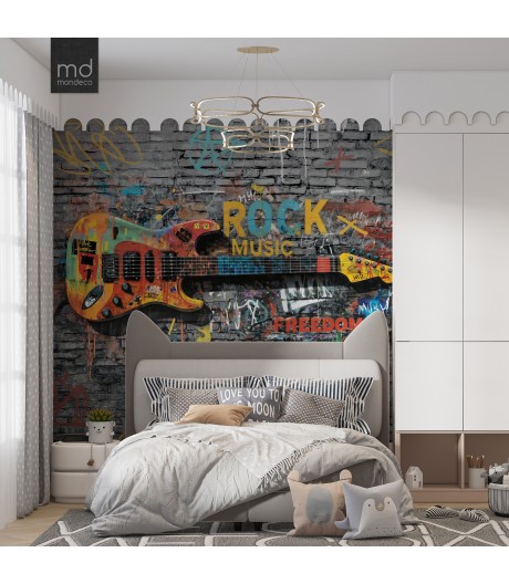 Бесшовные обои Рок-граффити: Свобода (арт. muz11), Mondeco