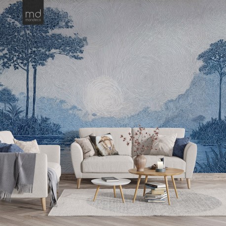 Бесшовные обои Лес (арт. prw34),Mondeco