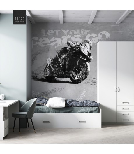 Фотообои Мото-арт: Черный и серый (арт. mot05), Mondeco