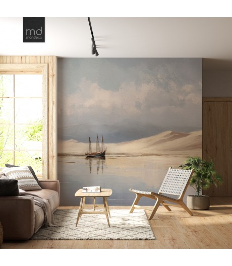 Бесшовные обои Песчаный берег Масло (арт. prw39), Mondeco