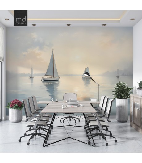 Бесшовные обои Парусники (арт. more01), Mondeco