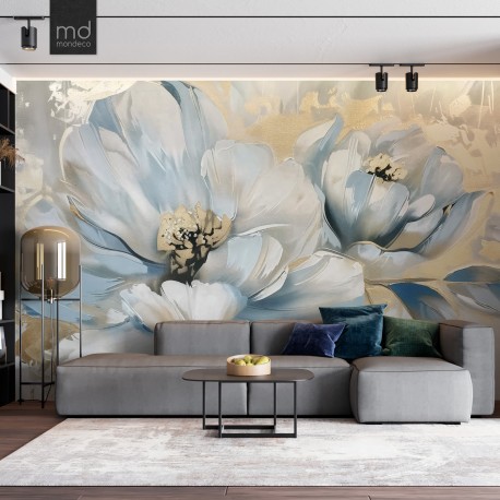 Бесшовные обои Цветок акварель 3Д (арт. fw83), Mondeco