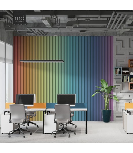 Бесшовные обои Радужные рейки (арт. geo17), Mondeco