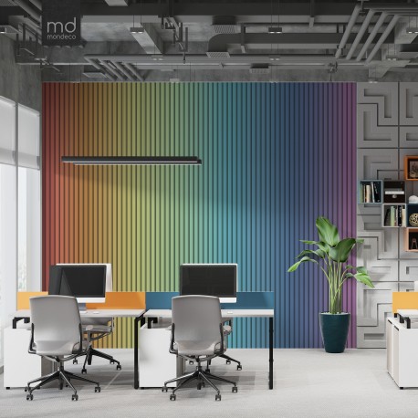 Бесшовные обои Радужные рейки (арт. geo17), Mondeco