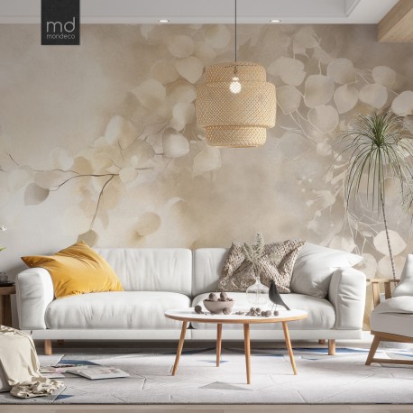 Бесшовные обои Нежные листья (арт. fw90), Mondeco