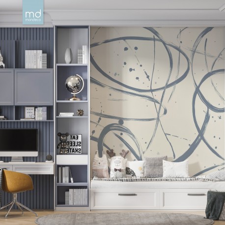 Бесшовные обои Абстрактный баланс (арт. ab25), Mondeco