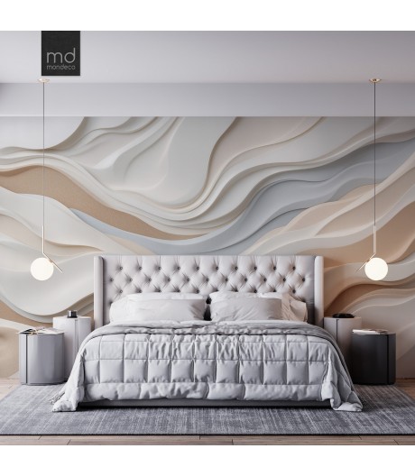 Бесшовные обои Океан в интерьере 3Д (арт. bet27), Mondeco