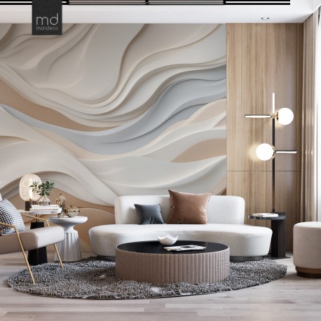 Бесшовные обои Океан в интерьере 3Д (арт. bet27), Mondeco