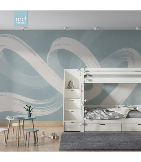 Бесшовные обои Лазурные линии (арт. ab30), Mondeco