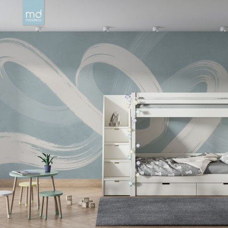 Бесшовные обои Лазурные линии (арт. ab30), Mondeco