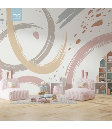 Бесшовные обои Круги детства (арт. ab31), Mondeco