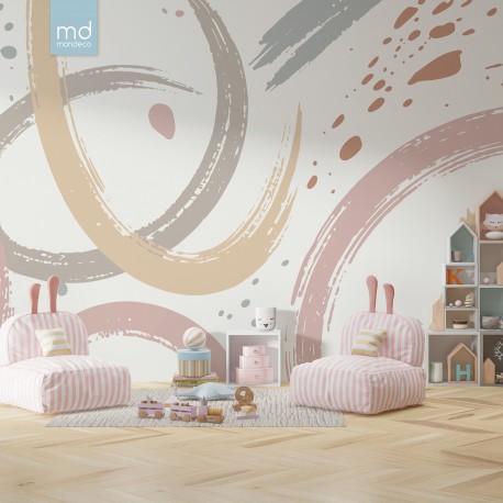 Бесшовные обои Круги детства (арт. ab31), Mondeco