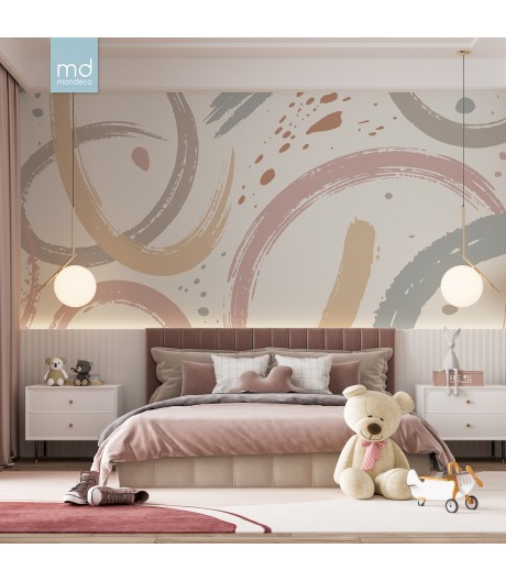 Бесшовные обои Круги детства (арт. ab31), Mondeco