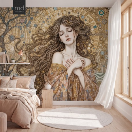 Бесшовные обои Золотой сон 3Д (арт. dev18), Mondeco