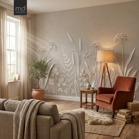 Бесшовные обои Белый луг (арт. fw96), Mondeco