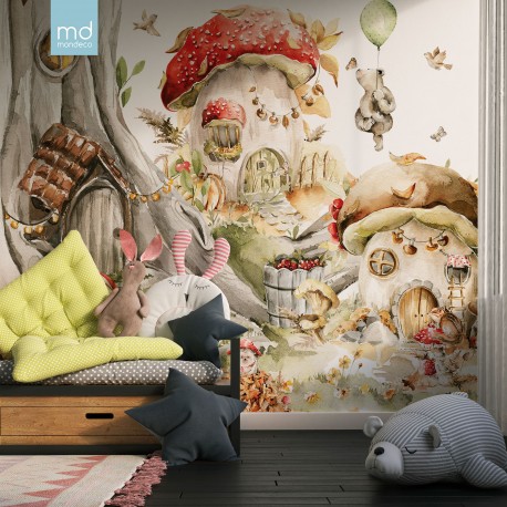 Бесшовные детские обои Сказочный сад (арт. ci15), Mondeco