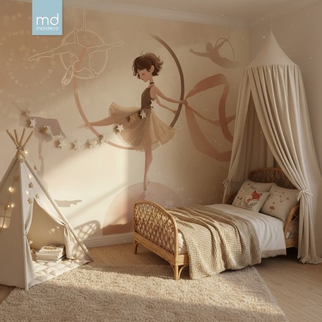 Бесшовные обои Гимнастка (арт. fit13), Mondeco