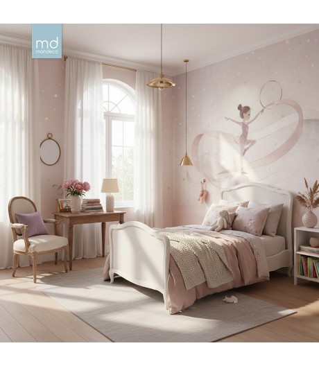 Бесшовные обои Гимнастка на шаре (арт. fit14), Mondeco