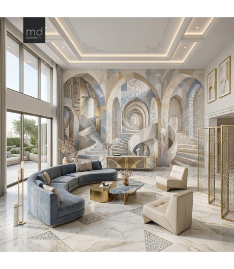 Бесшовные обои Арки и лестницы 3Д (арт. arc09), Mondeco