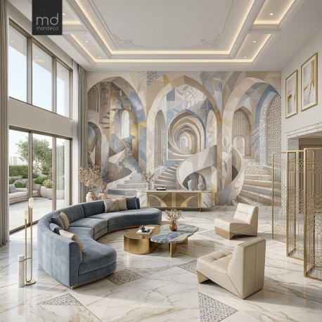 Бесшовные обои Арки и лестницы 3Д (арт. arc09), Mondeco