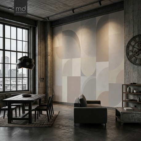 Бесшовные обои Геометрические арки (арт. geo07), Mondeco