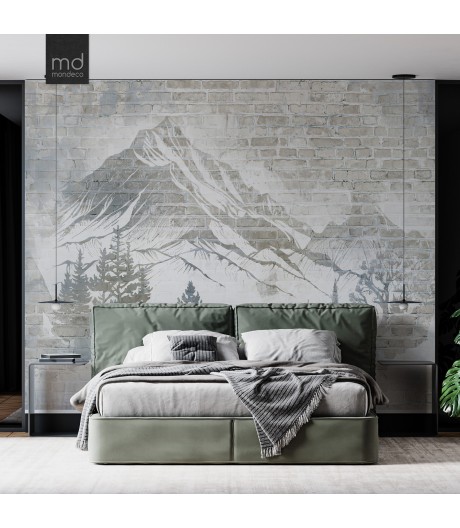 Бесшовные обои Горный пейзаж (арт. kir01), Mondeco