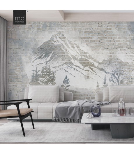 Бесшовные обои Горный пейзаж (арт. kir01), Mondeco
