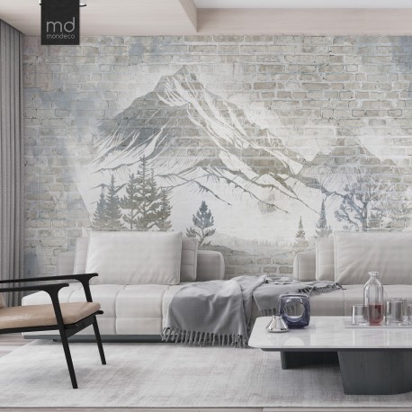 Бесшовные обои Горный пейзаж (арт. kir01), Mondeco