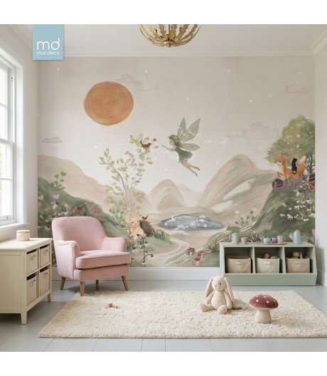 Бесшовные обои для детской комнаты Феи (арт.fairy01), Mondeco