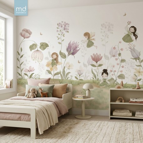 Бесшовные обои для детской комнаты Феи (арт.fairy02), Mondeco