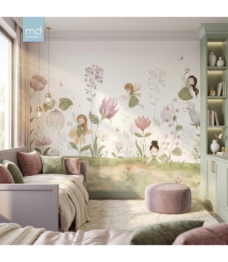 Бесшовные обои для детской комнаты Феи (арт.fairy02), Mondeco